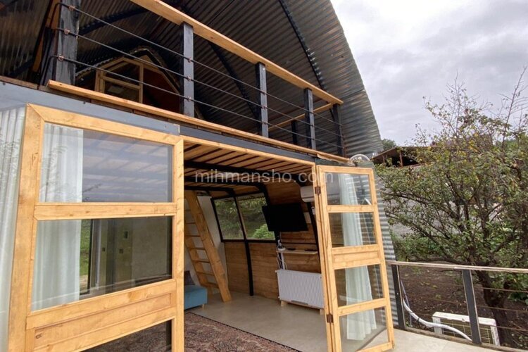 کلبه دوبلکس تکخواب جنگلی ماهور در سوادکوه