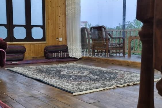 کلبه چوبی دوبلکس مبله در بابلکنار