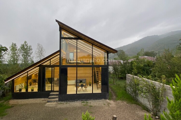 کلبه شیشه ای دوبلکس تکخواب  افرا در ماسال