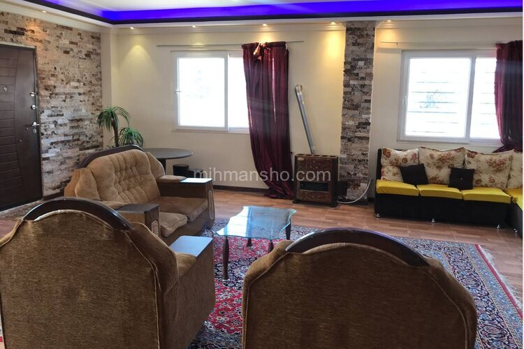 واحد دوخواب مبله در طبقه همکف ویلا یاسر در چالوس