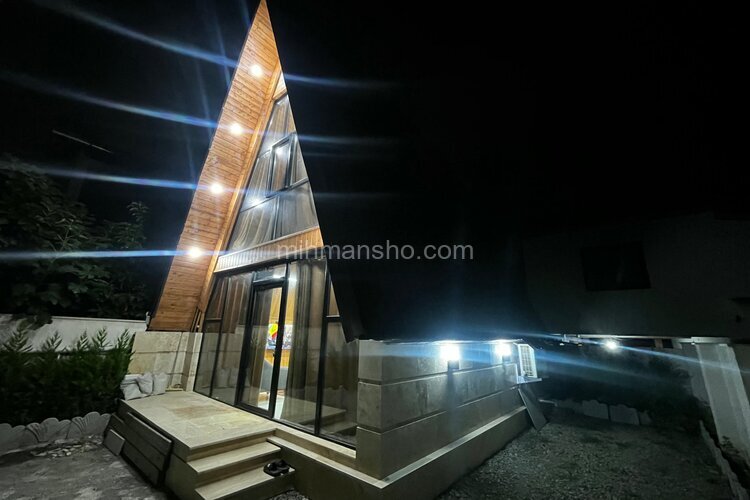 کلبه سوئیسی دوبلکس مبله تکخواب مون در چالوس