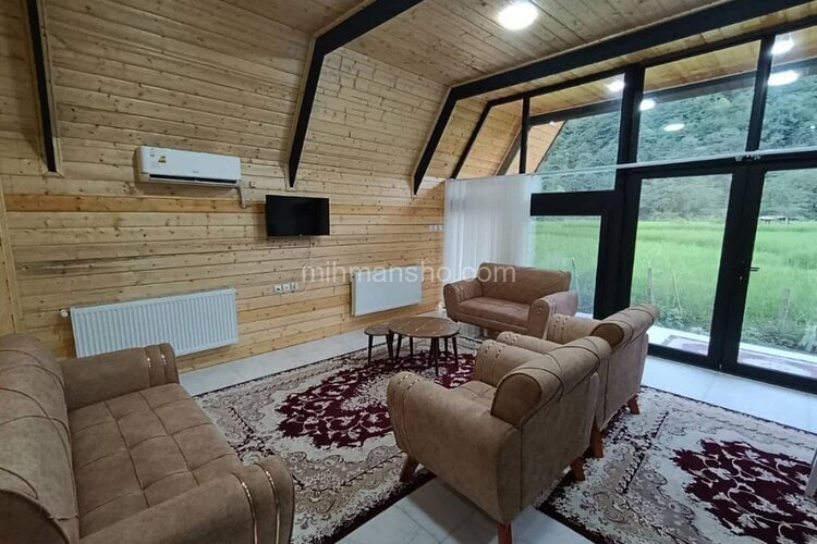 کلبه سوئیسی دوبلکس دوخواب دل آرام در ماسال