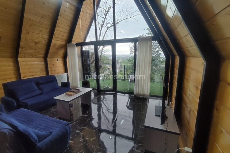 کلبه سوئیسی دوبلکس مبله تکخواب در نمک آبرود