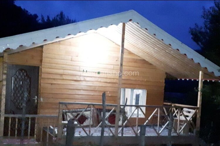 کلبه چوبی در روستای خوروم ماسال