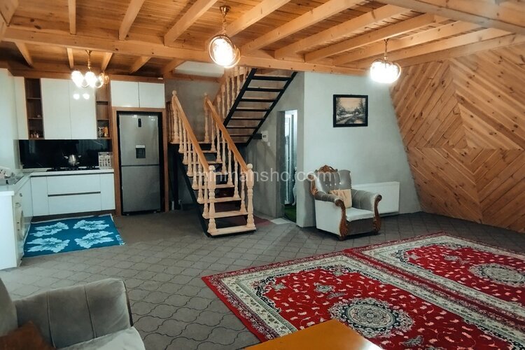 کلبه سوئیسی تریپلکس مبله دوخواب آیسو در اسالم