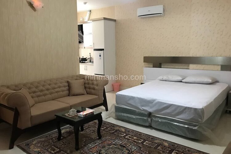 واحد مبله تکخواب 5 نفره در هتل آپارتمان در مشهد