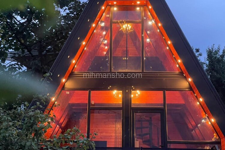 کلبه سوئیسی دوبلکس تکخواب جکوزی دار کلهو در شیرگاه