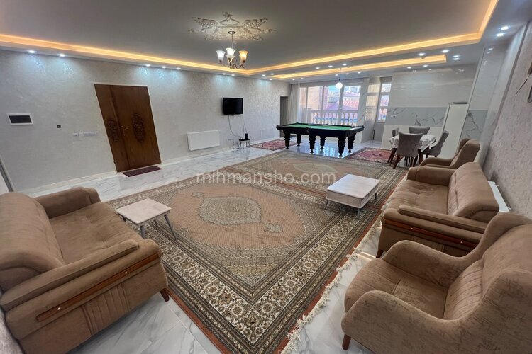 آپارتمان مبله چهارخواب بیلیارد دار در سرعین
