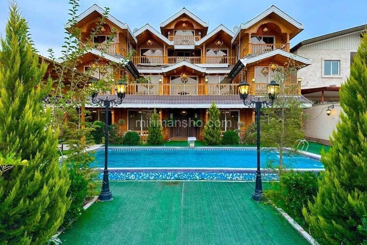 عمارت 4 طبقه 6 خواب استخردار آبشار 2 در کردان