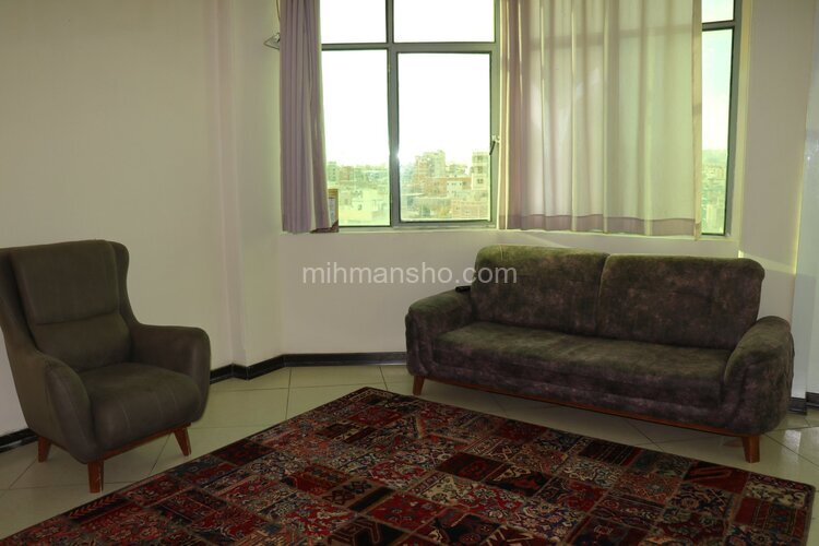 واحد 2نفره تکخواب در هتل آپارتمان کرمان | پذیرایی