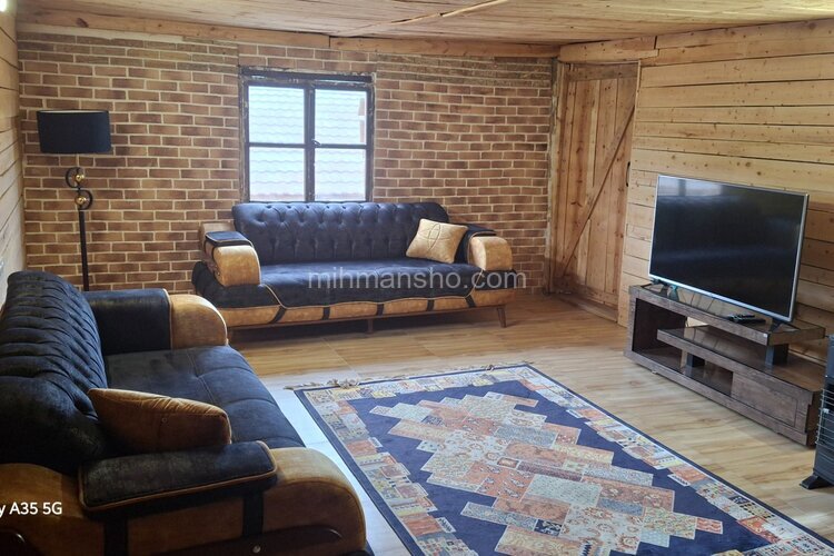 کلبه چوبی  دوبلکس دو خواب جنگلی در ساری