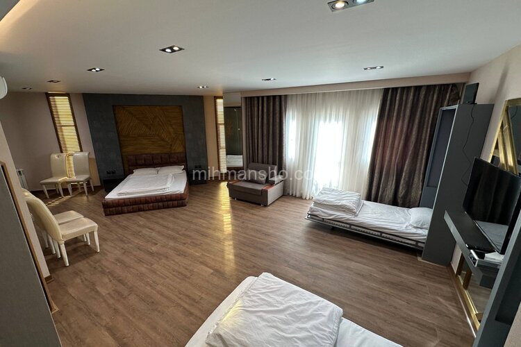 واحد جکوزی دار  مبله چهارنفره VIP  در هتل آپارتمان در منجیل
