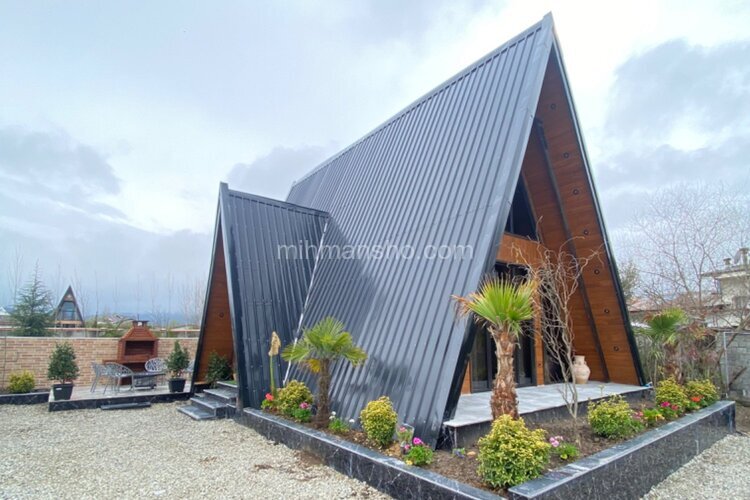 کلبه سوئیسی جکوزی دار دوخواب آرامش در چالوس