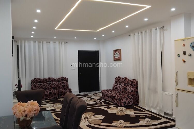 واحد مبله دوخواب در طبقه همکف ویلا  میلاد در آستانه اشرفیه