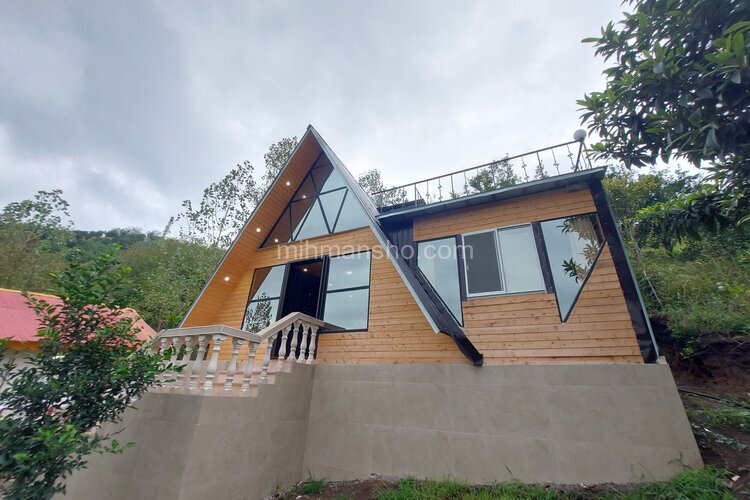 کلبه سوئیسی دوبلکس دوخواب در لنگرود