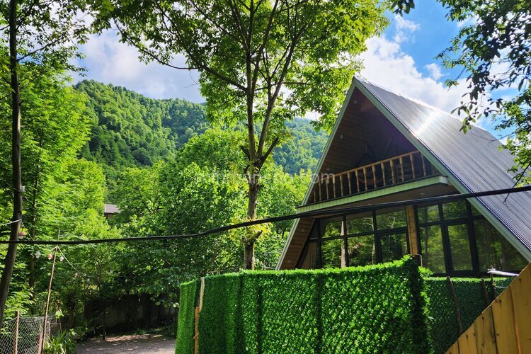 کلبه سوئیسی جنگلی جکوزی دار دوخواب شالما 1 در ماسال