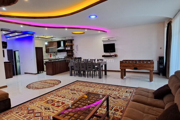 ویلا دوبلکس بهار در تنکابن | پذیرایی پایین