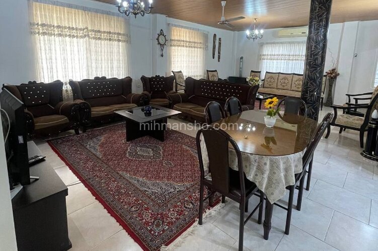 واحد مبله دوخواب طبقه همکف ویلا در نوشهر