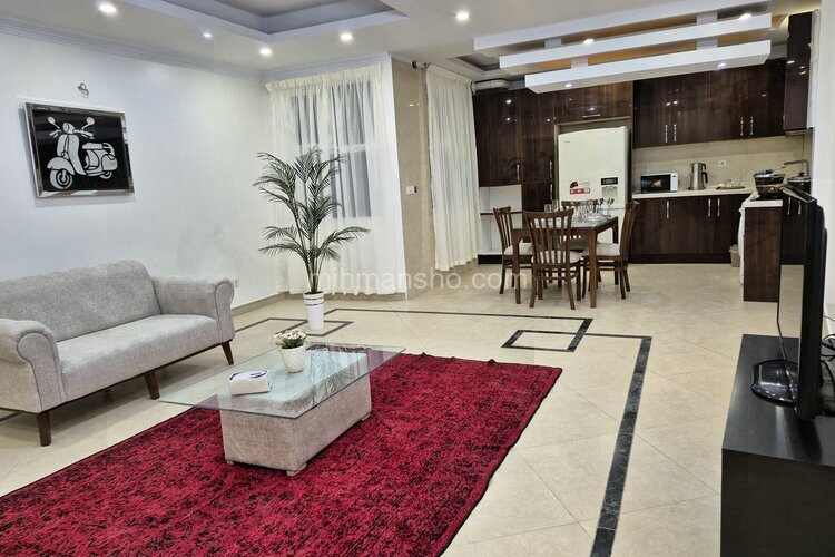 آپارتمان مبله دوخواب آلما در مفتح جنوبی