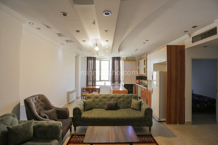 آپارتمان مبله 2 خواب لوکس واقع در مرزرداران