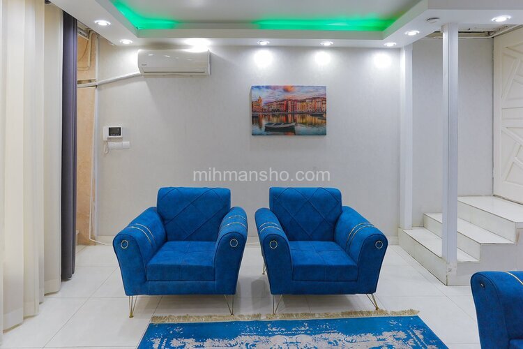 آپارتمان مبله تکخواب همکف حیاط سبز در نیاوران