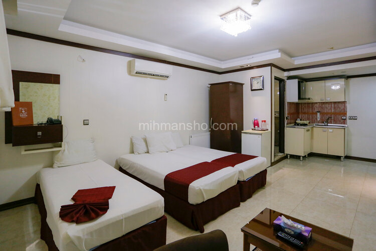 اتاق(سه نفره) در هتل آپارتمان در مشهد