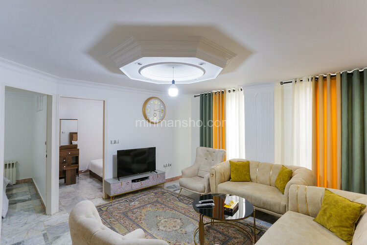 آپارتمان دوخواب مبله قائم 13 (2) در شهرک گلستان