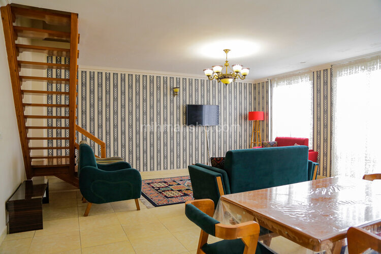 آپارتمان مبله دو خوابه دوبلکس در شهرک صدف