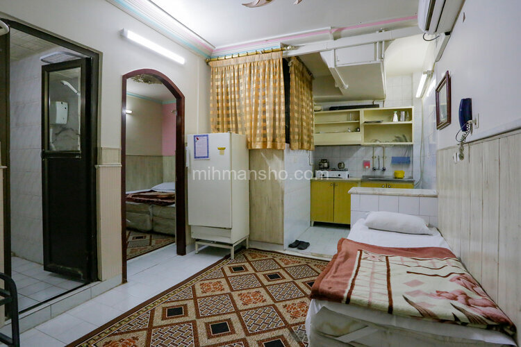 واحد تکخواب (4نفره) در هتل آپارتمان در مشهد