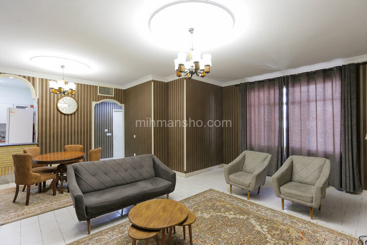 آپارتمان مبله دوخواب واحد 6 در آیت الله کاشانی