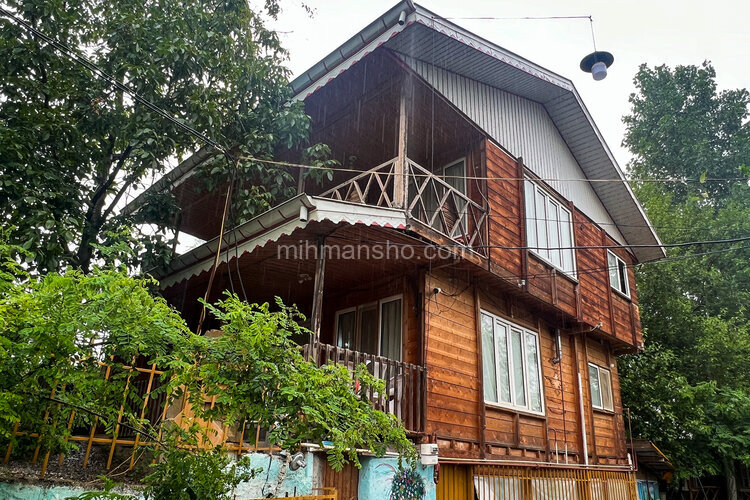 کلبه چوبی تکخواب مبله (6) در ماسال