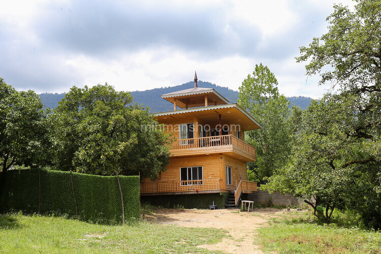 کلبه چوبی دوبلکس مبله در ماسال