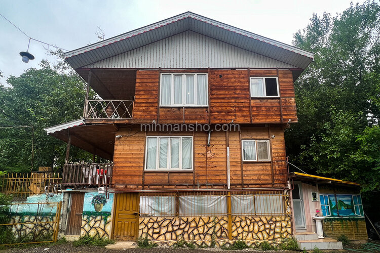 کلبه چوبی تکخواب مبله (6) در ماسال