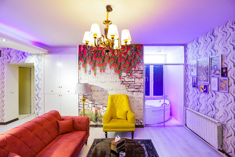 آپارتمان مبله سه خواب لوکس جکوزی دار سعادت آباد