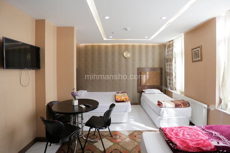 اتاق پنچ نفره در هتل آپارتمان در مشهد