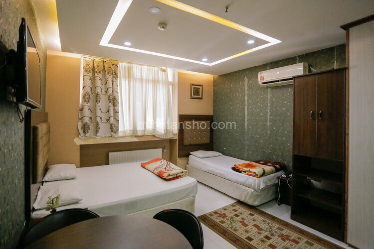 اتاق3نفره در هتل آپارتمان در مشهد