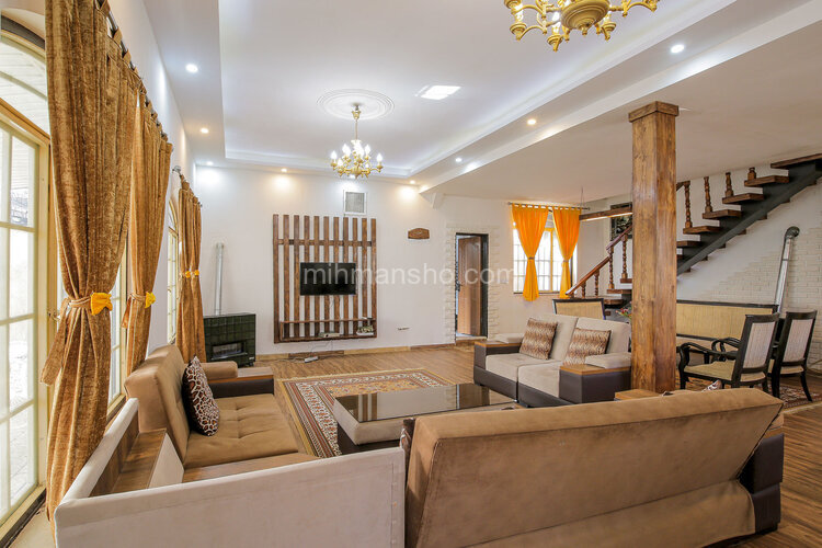 ویلا دوبلکس دوخواب  استخر آبگرم در کردان | پذیرائی